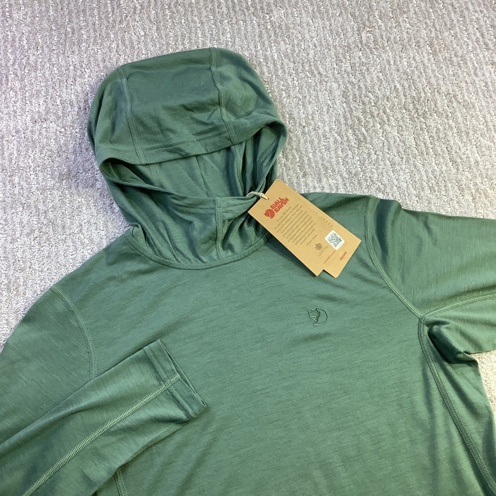 Fjallraven Green Hooded Sweatshirt